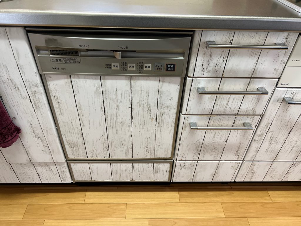 宝塚市で食洗機を交換 施工前